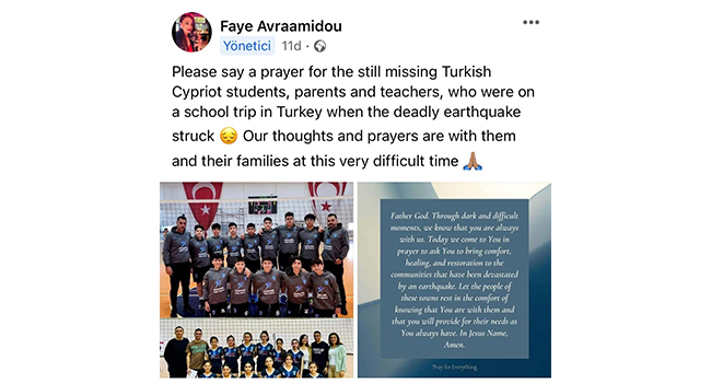 American Academy’den, “Dualarımız sizinle” mesajı