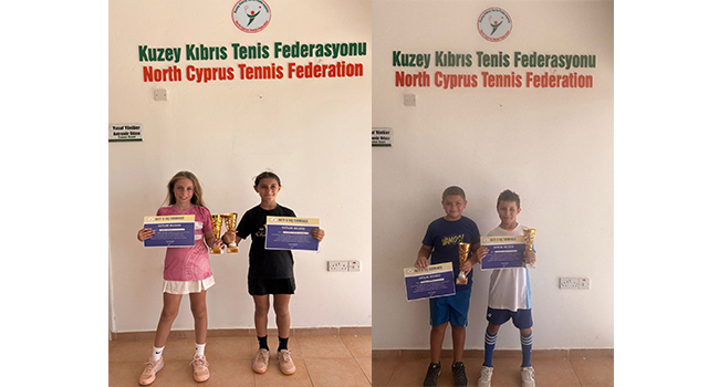 Kortlarda 9 Yaş Turnuvası şampiyonları belirlendi