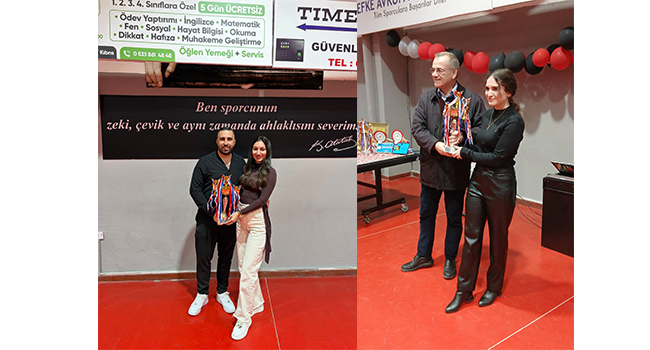 Başarılı raketler kupalarını aldılar