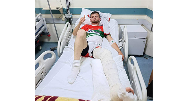 SEDAT’IN AYAĞI KIRILDI