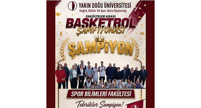 YDÜ BASKETBOLDA ŞAMPİYON, SPOR BİLİMLERİ FAKÜLTESİ