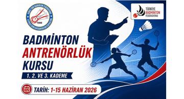 BADMİNTONDA ANTRENÖRLÜK KURSU DÜZENLENECEK