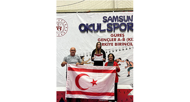 ALEYNA GÖKKAN, GÜREŞTE TÜRKİYE İKİNCİSİ