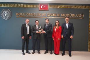 Cimnastik Federasyonu heyeti, Bolu Spor İl Müdürü Güler’i ziyaret etti
