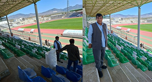 MAZHAR IKBAL, ATATÜRK STADINI BAKIMDAN GEÇİRDİ