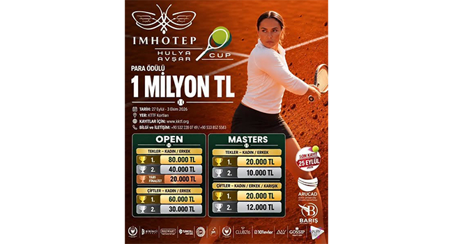 HÜLYA AVŞAR CUP, 1 MİLYON TL PARA ÖDÜLLÜ